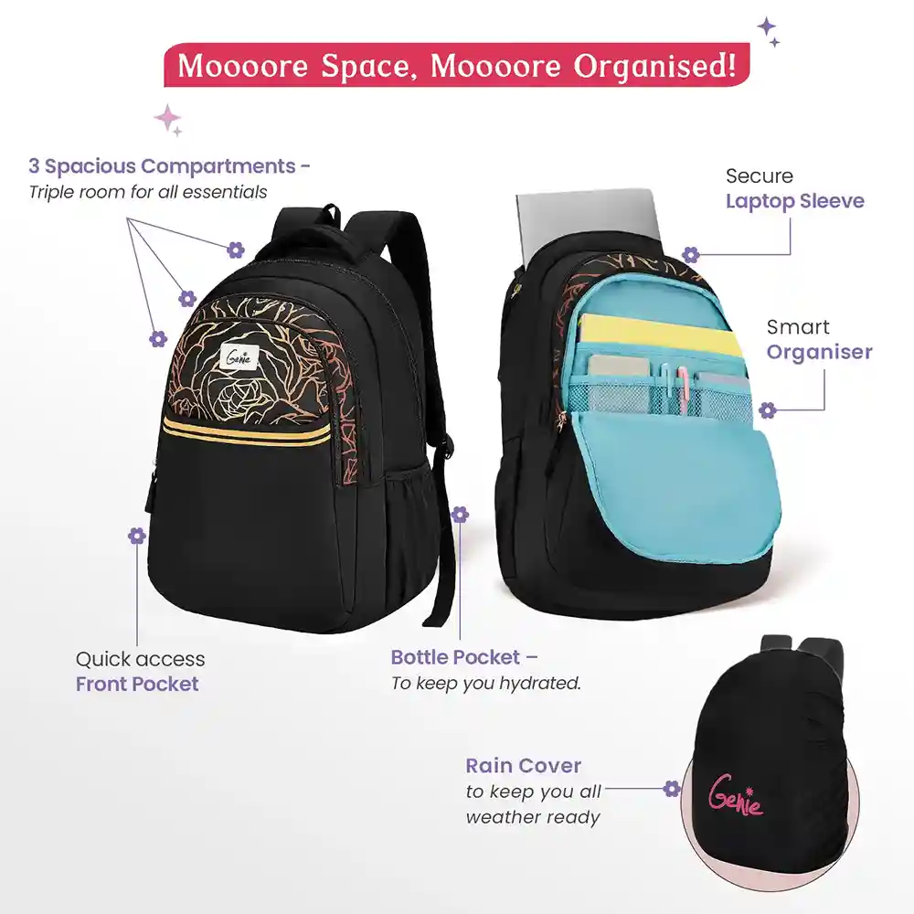 Genie Stylish Laptop Backpack with Padded Laptop Sleeve