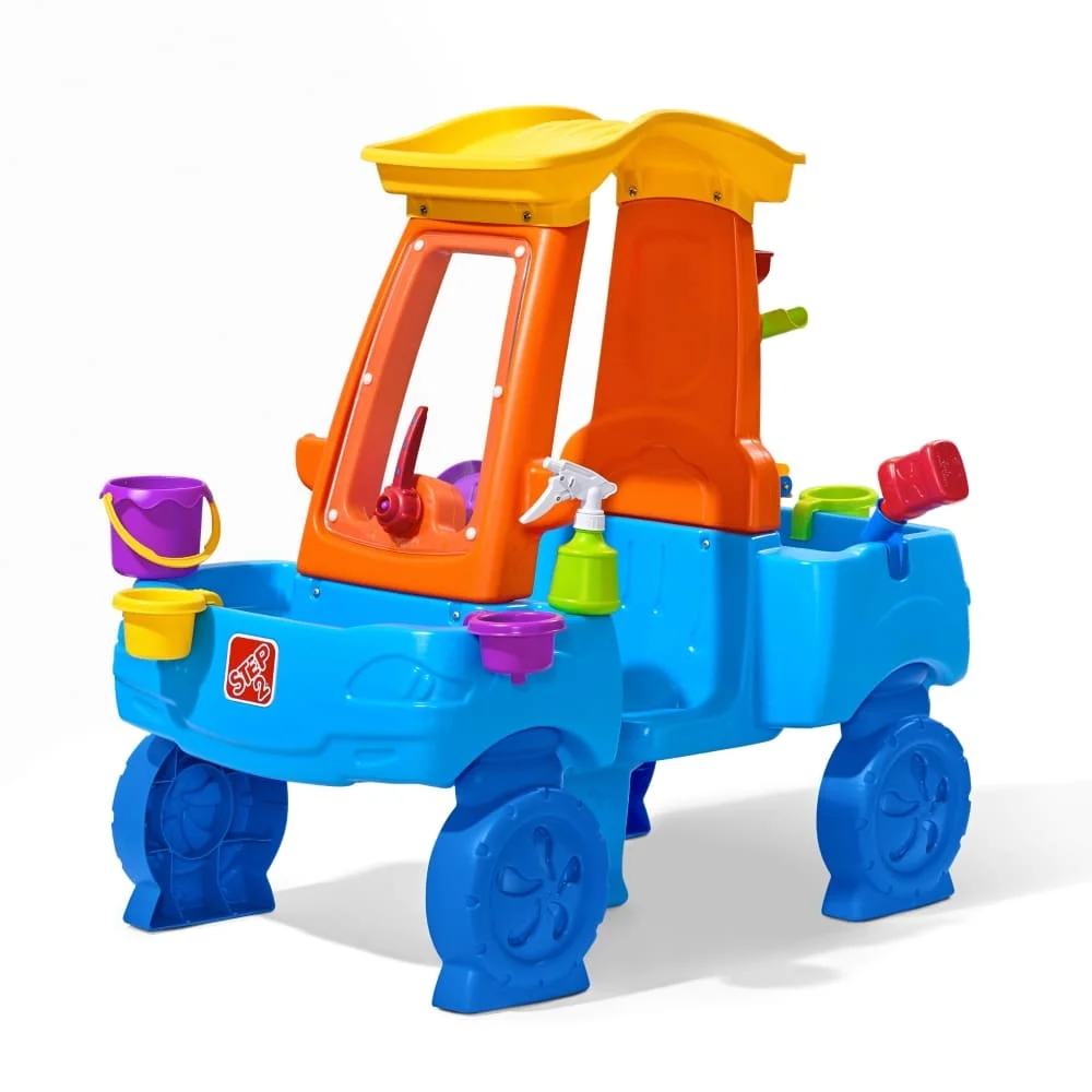 Step2 Car Wash Splash Center, Sand and Water Table for Toddler, Best Water Table for Kids