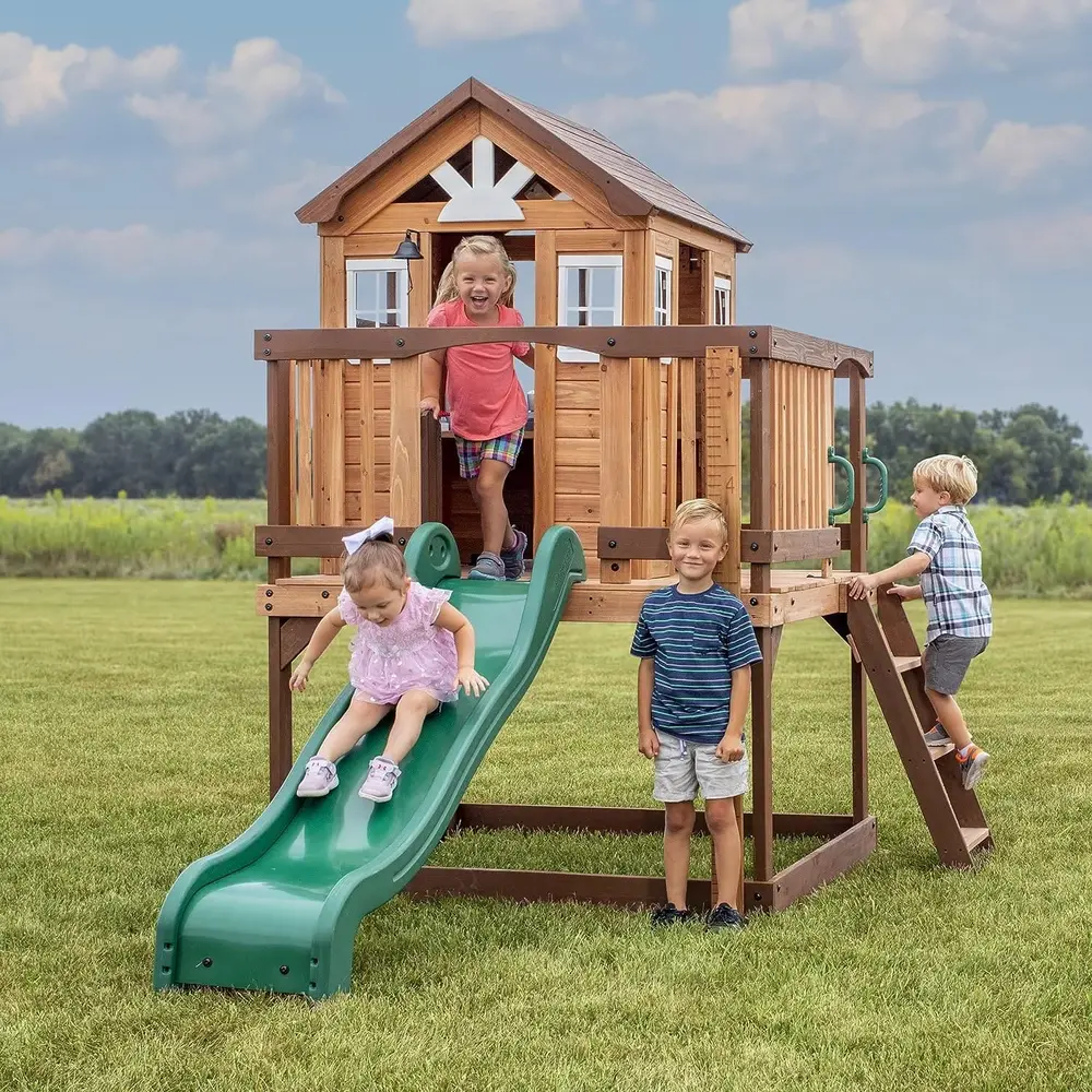 BYD Echo Heights Playhouse, Roleplay Playhouse for Kids, Indoor & Outdoor Playhouse for Toddler