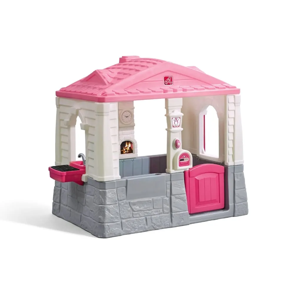 Step2 Neat & Tidy Cottage, Indoor & Outdoor Playhouse for Toddler, Roleplay Playhouse for Kids