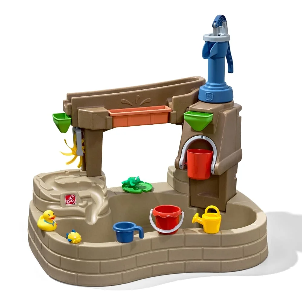 Step2 Pump & Splash Discovery Pond, Sand and Water Table for Kids, Best Water Table for Toddler