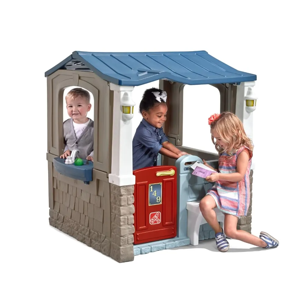 Step2 Seaside Villa Playhouse, Indoor & Outdoor Playhouse for Kids, Roleplay Playhouse for Children