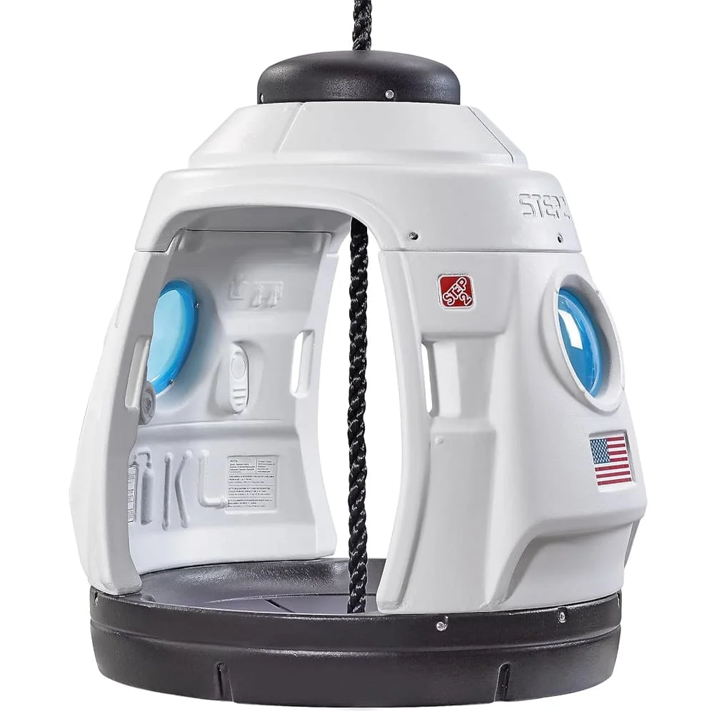 Step2 Space Capsule Swing, Kids Playset, Roleplay Swing for Toddler