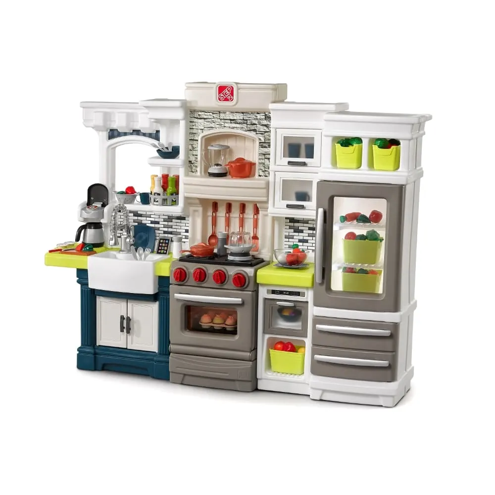 Step2 Elegant Edge Kitchen, Kitchen Set for Kids, Toy Kitchen for Children
