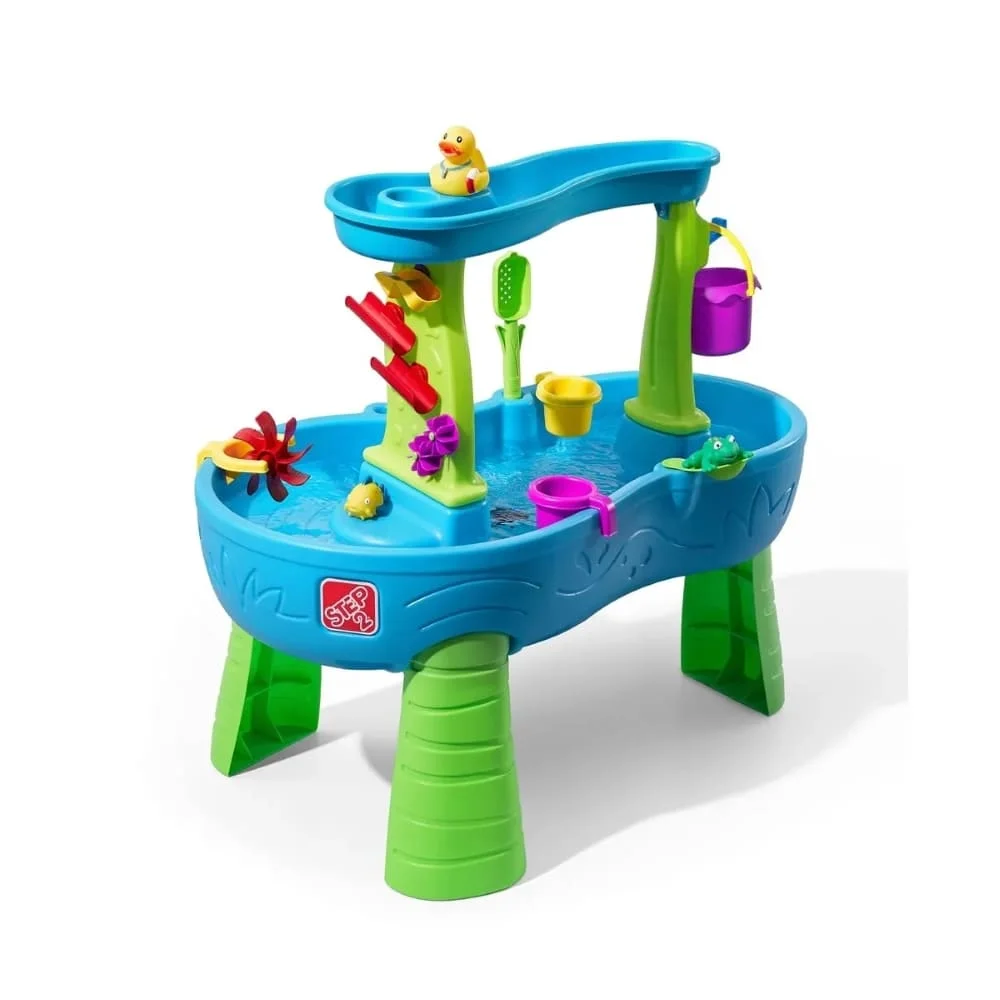 Step2 Rain Showers Splash Pond Water Table, Rain Showers Splash Pond Water Table, Sand and Water Table for Kids