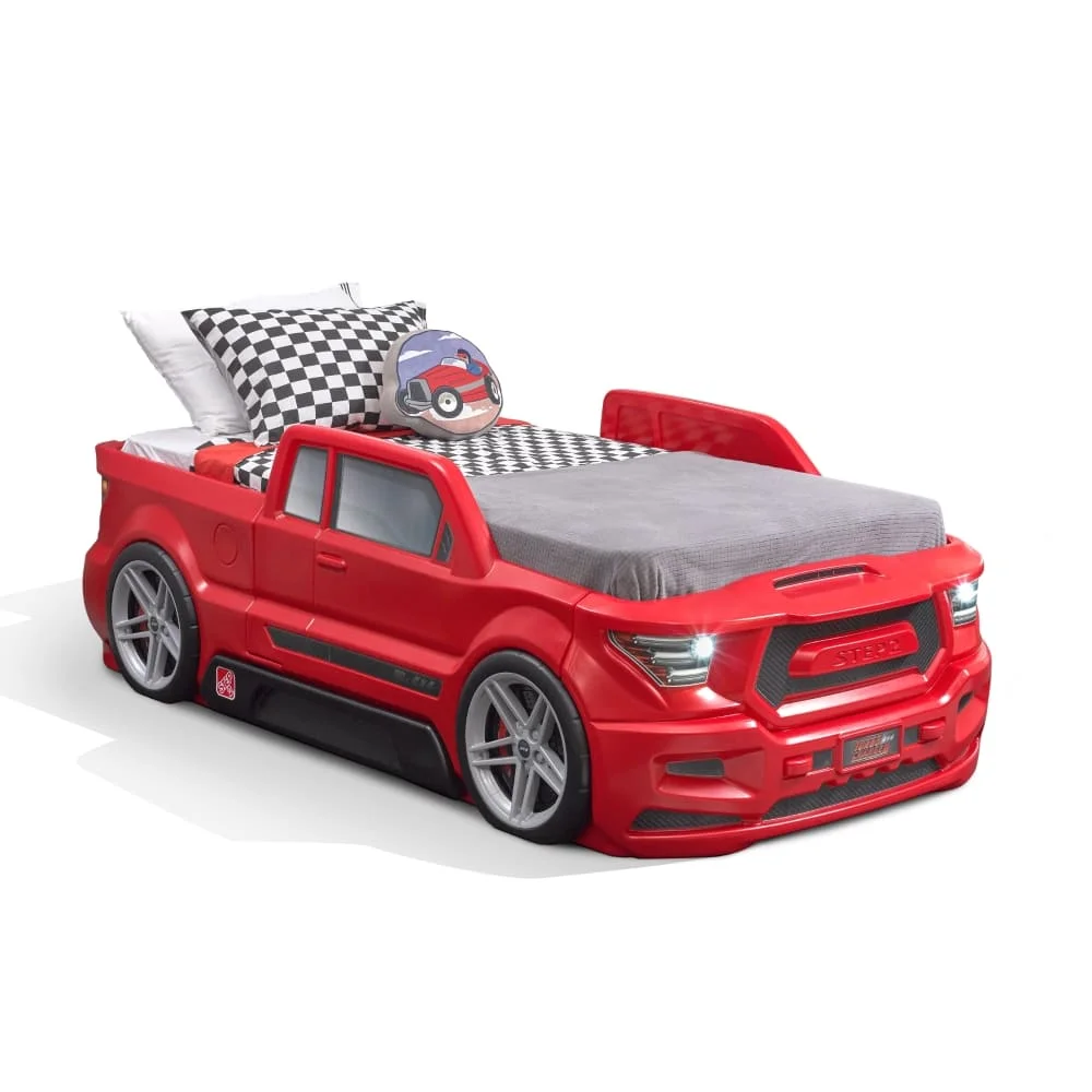 Step2 Turbocharged Twin Truck Bed, Twin-sized Bed for Toddlers