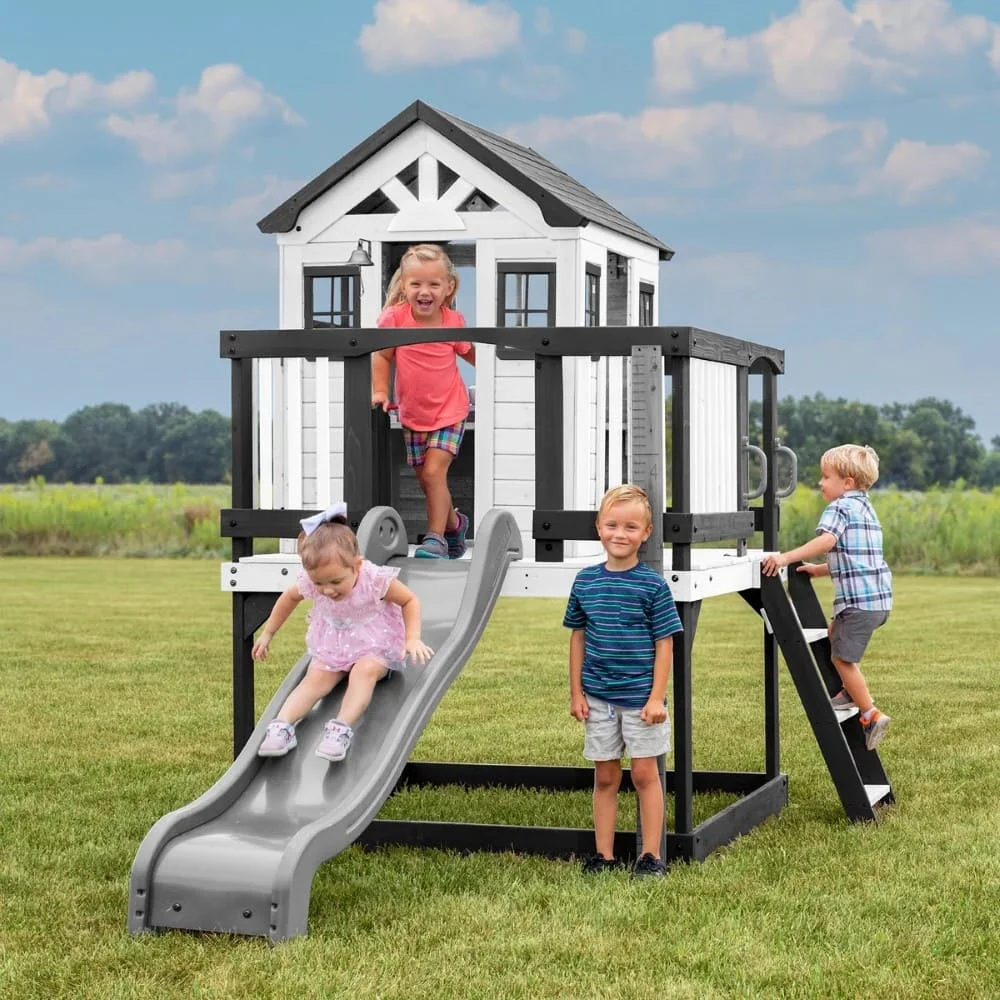 BYD Sweetwater Height Playhouse, Indoor & Outdoor Playset for Kids, Roleplay Playhouse forToddler