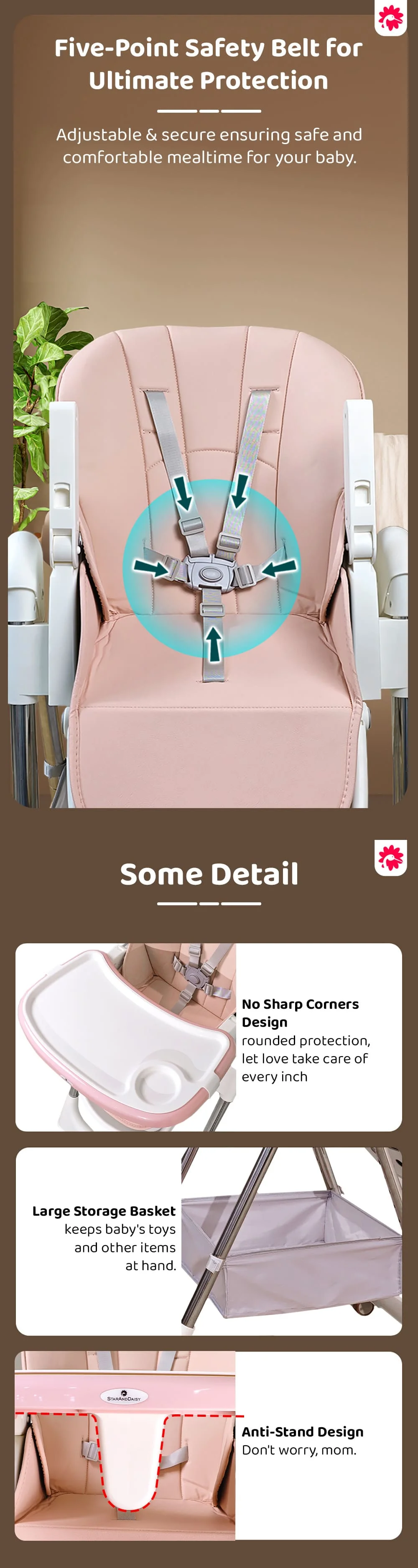 Adjustable Baby Feeding Chair