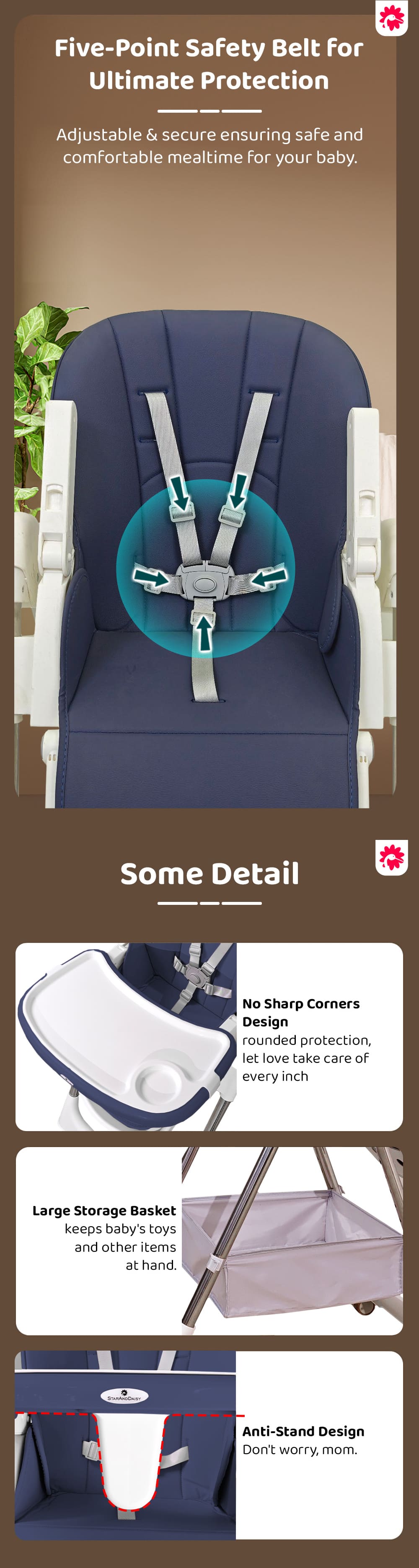 Adjustable Baby Feeding Chair