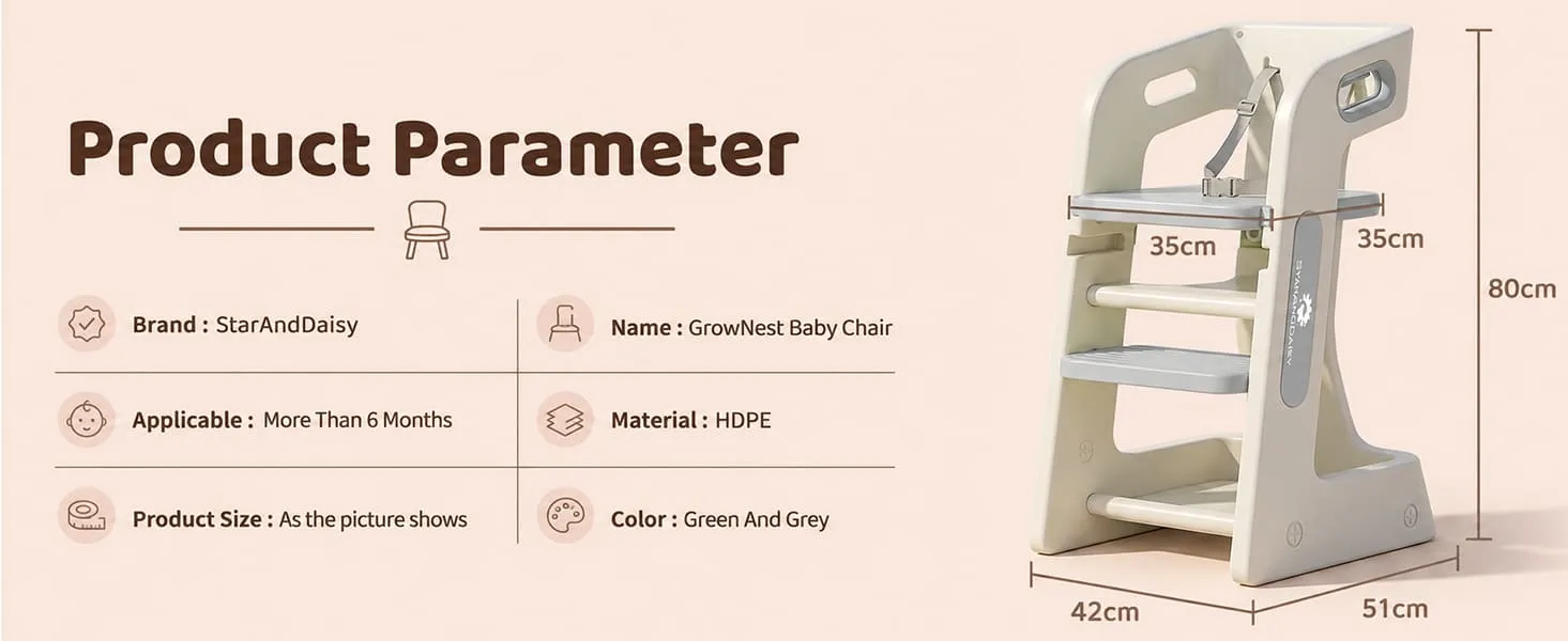 Grownest Adjustable Dining chair
