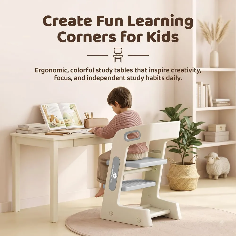 learning and funtime Grownest Adjustable Dining chair Grey