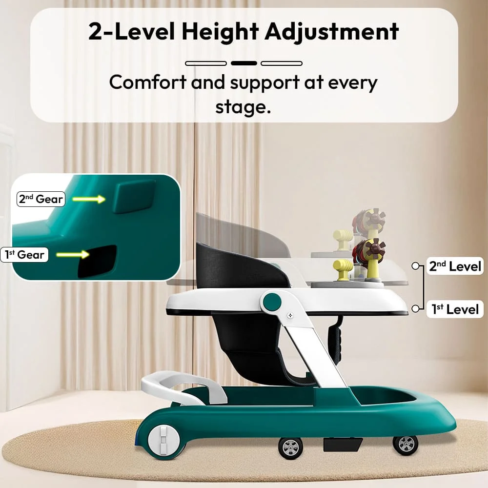 2 Level Height Adjustable Baby Walker
