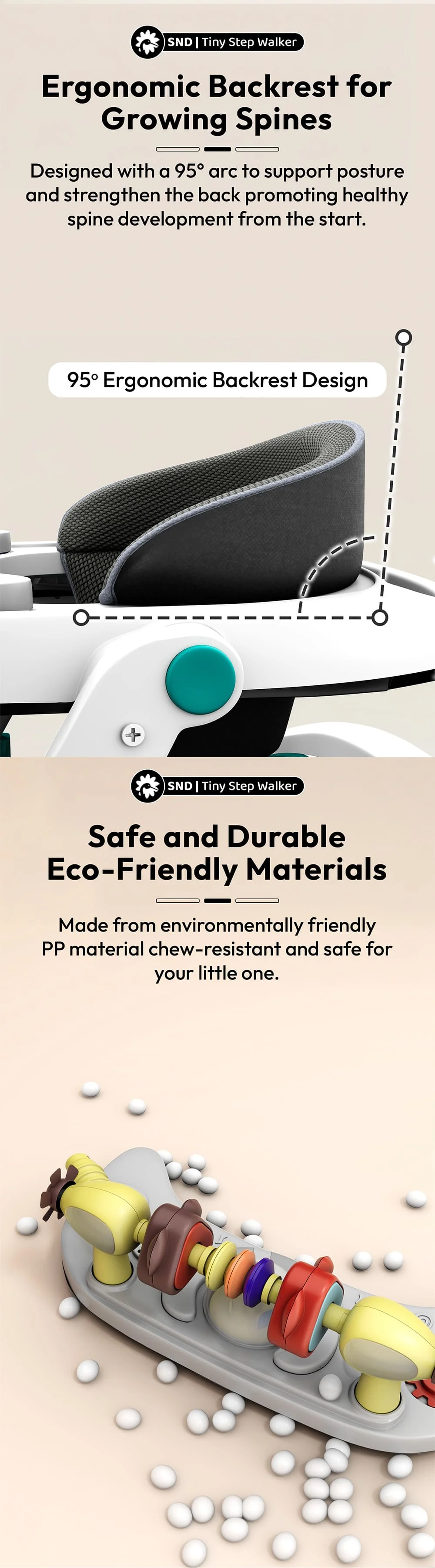 Safe & Durable Baby Walker