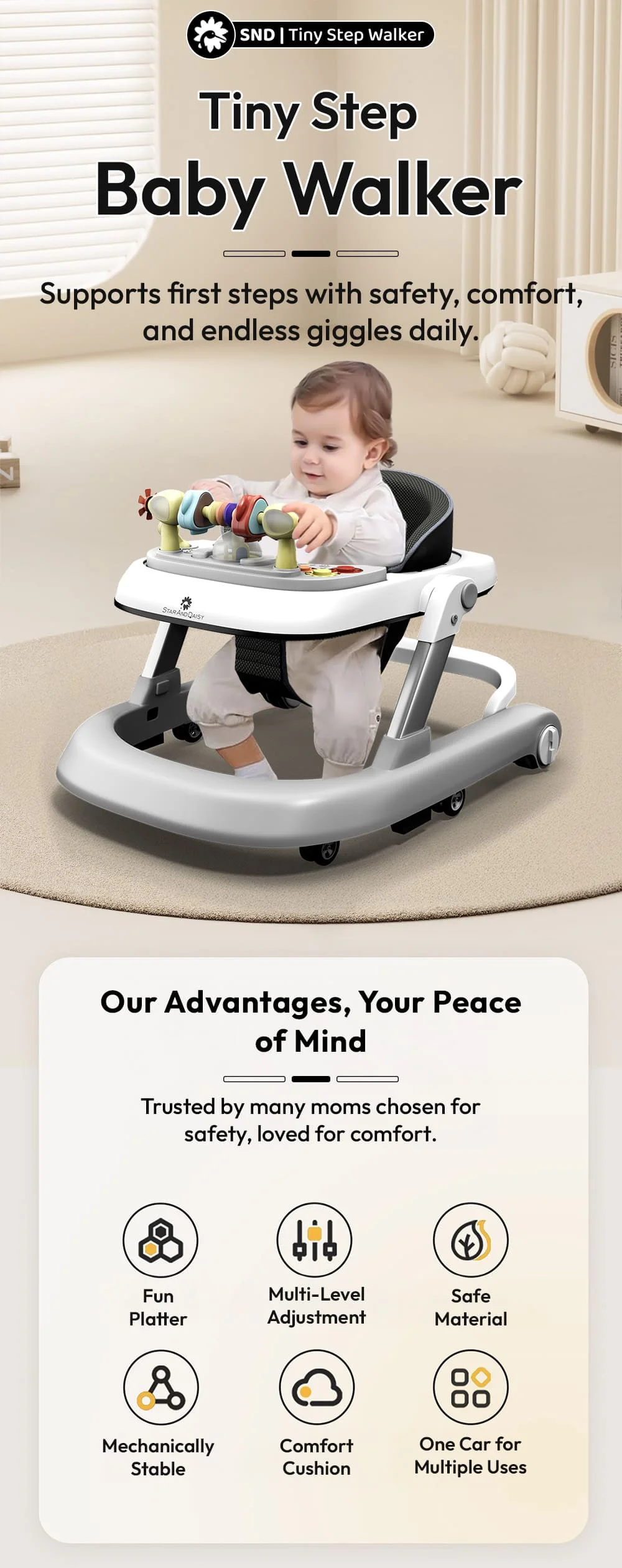 Tiny Step Baby Walker
