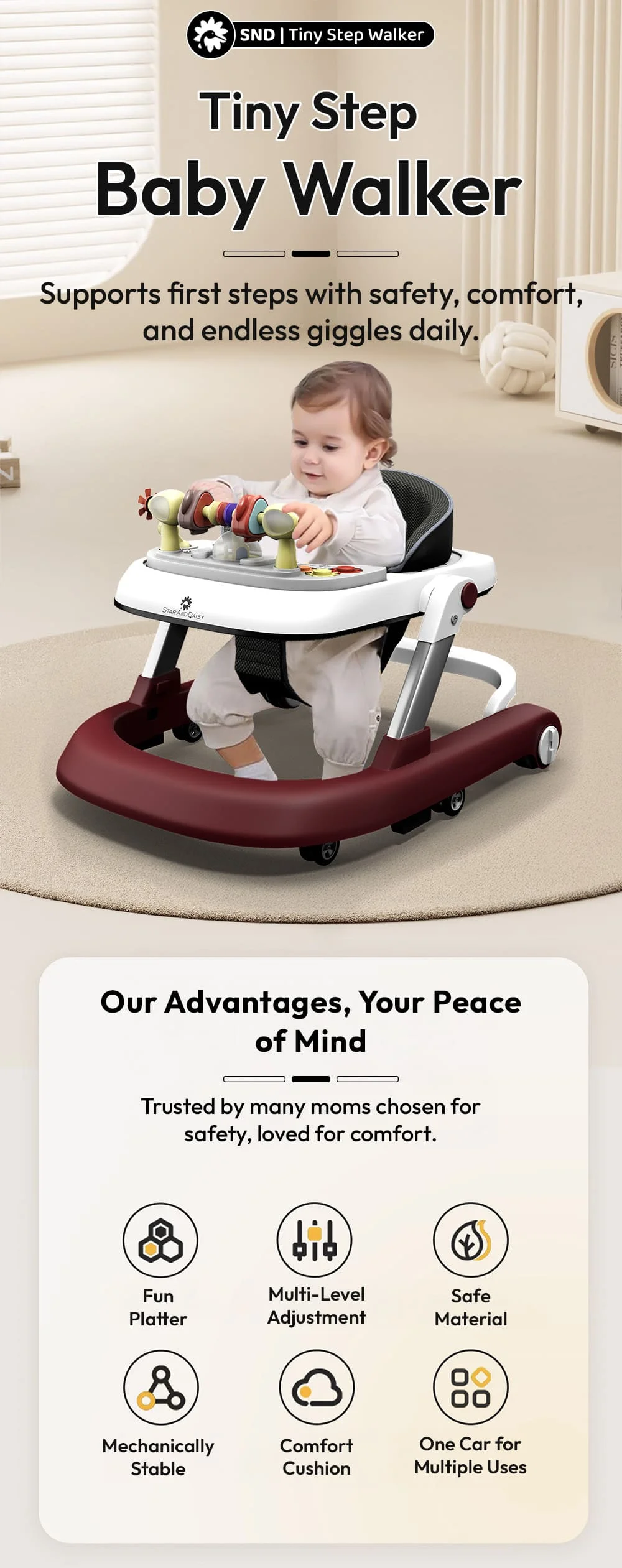 Tiny Step Baby Walker