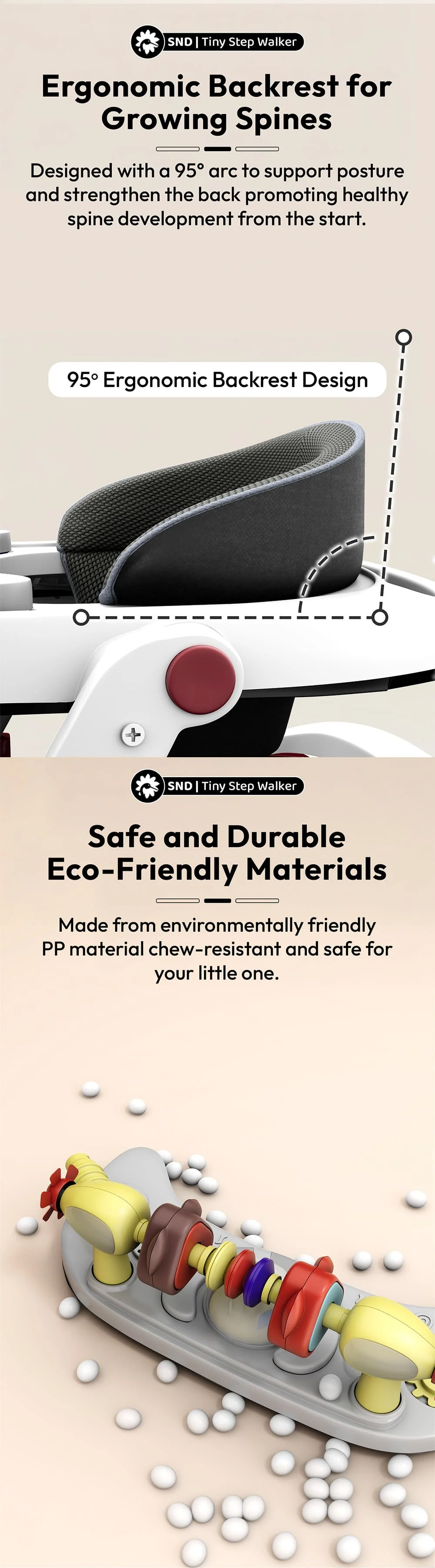 Safe & Durable Baby Walker