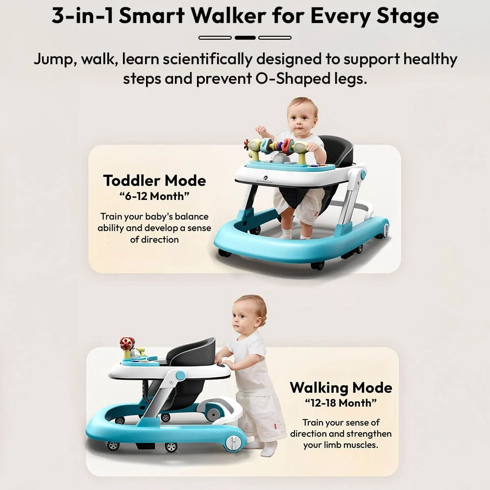 3-in-1 Smart Baby Walker
