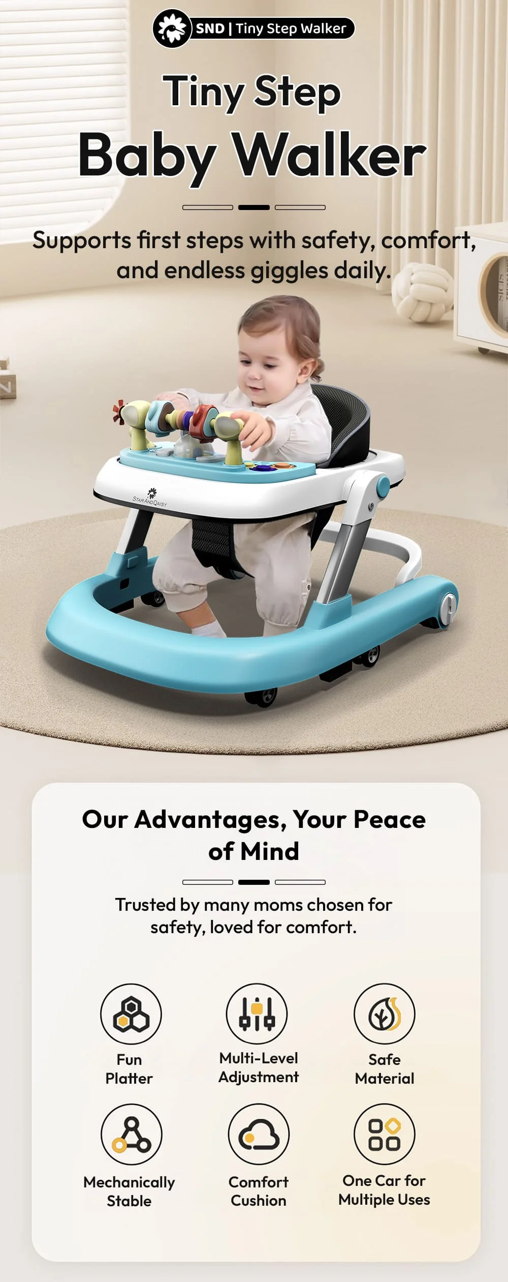 Tiny Step Baby Walker