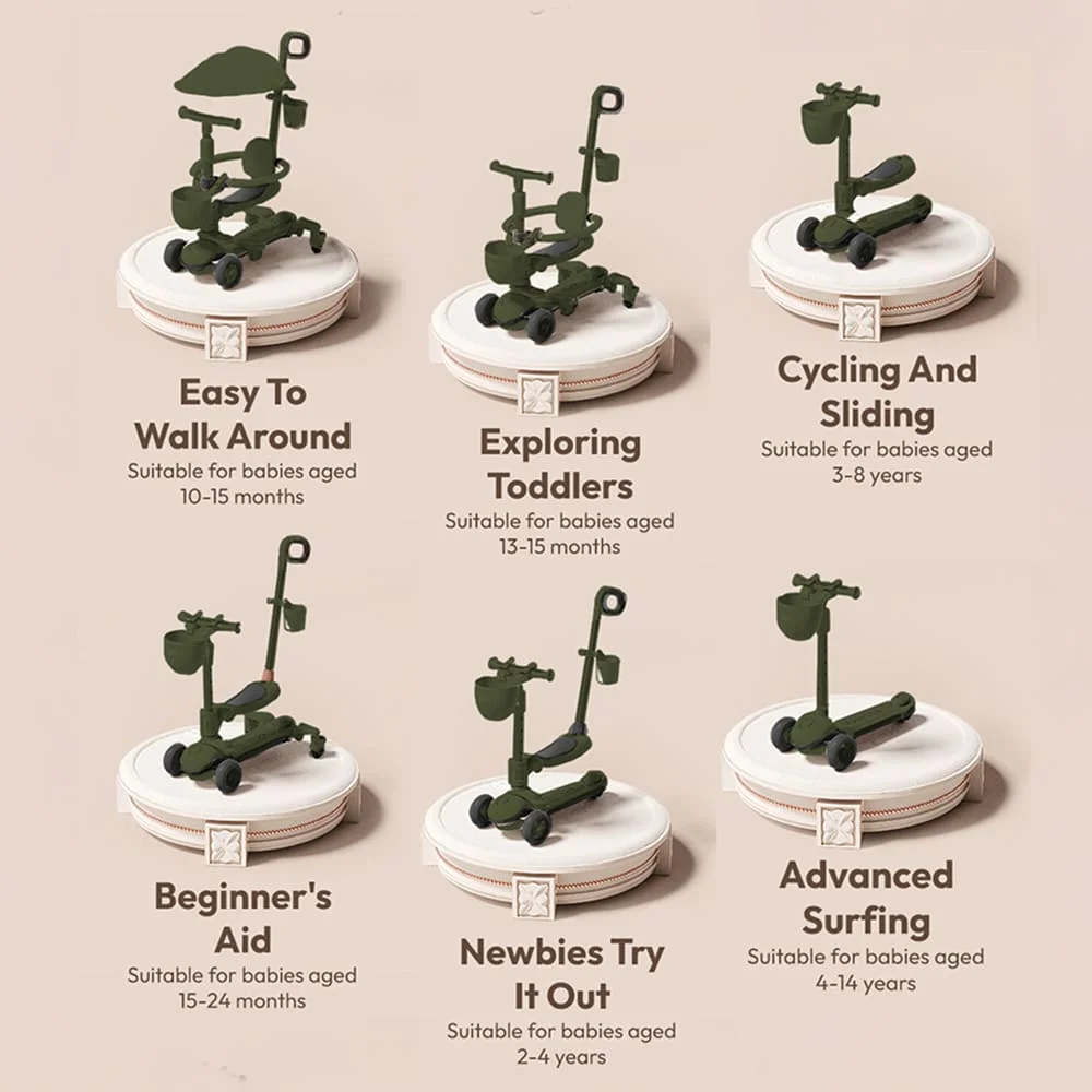 multi-functional kids scooter