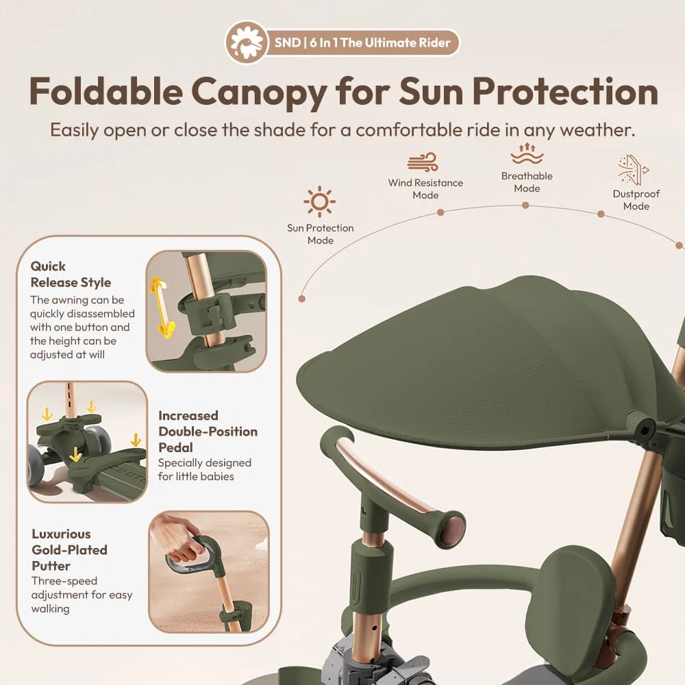 multi-functional kids scooter