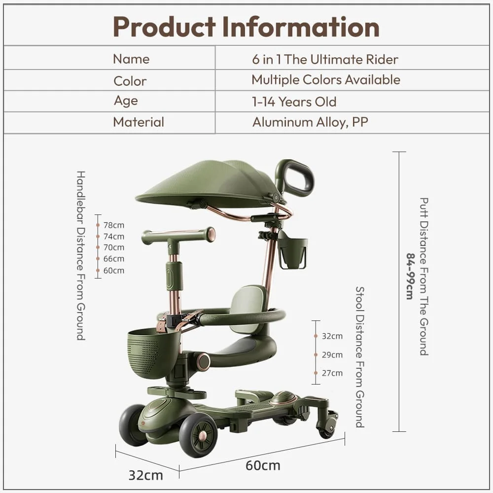Specification of kids scooter