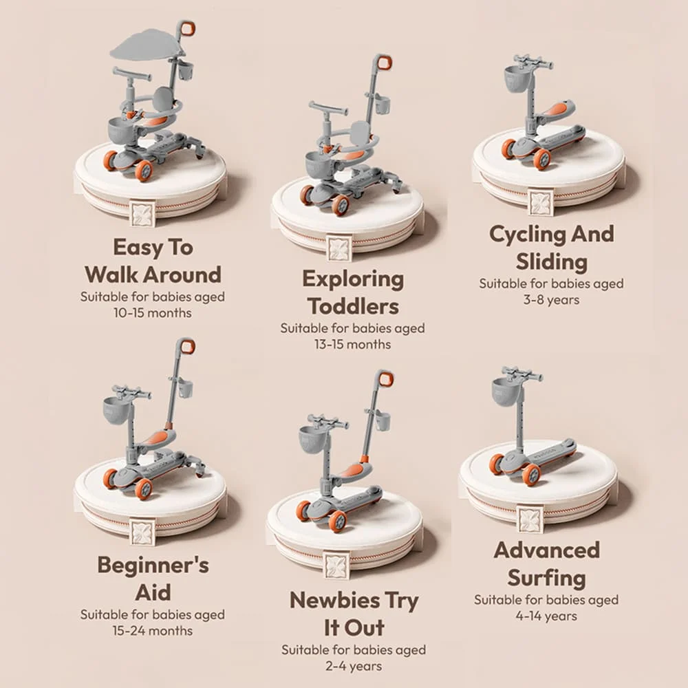 multi-functional kids scooter