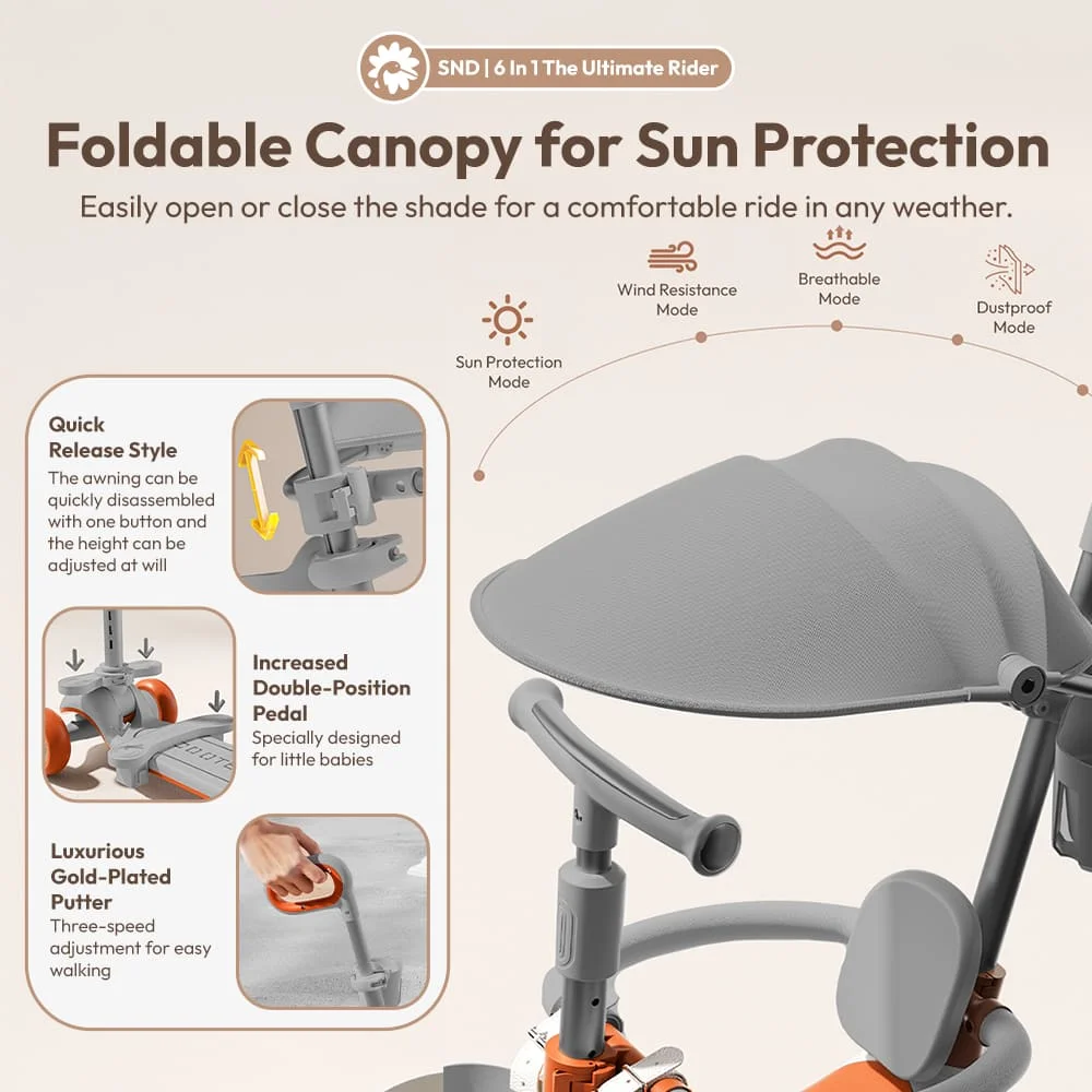 Convertible toddler scooter