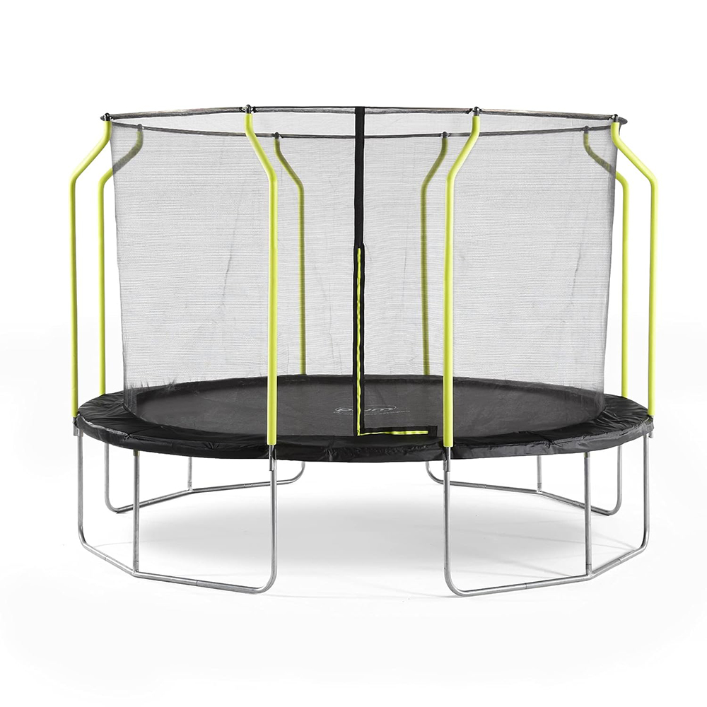 Plum® 14ft Wave Springsafe Trampoline and Safety Enclosure – Premium Indoor Trampoline for Toddlers and Kids with Enhanced Safety and Bounce Performance
