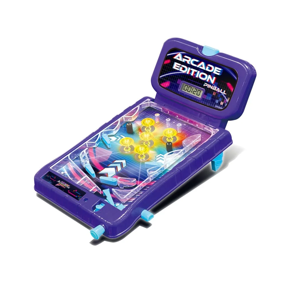 Innov8 Tabletop Pinball Game, Classic Arcade Style Action with LED Lights, Sound Effects, Scoreboard & Sturdy Design for All Ages