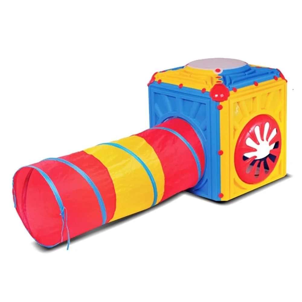 Starplay Activity Cube with Flex Tunnel, Kids Tunnel, Indoor Playhouse & Playset for Children's