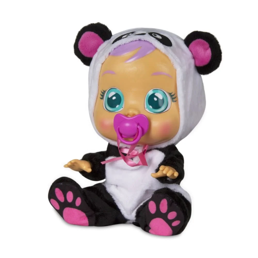 IMC Cry Babies Pandy, Realistic Crying Doll for Kids, Interactive Cry Baby Doll, Talking & Playing Dolls Toy