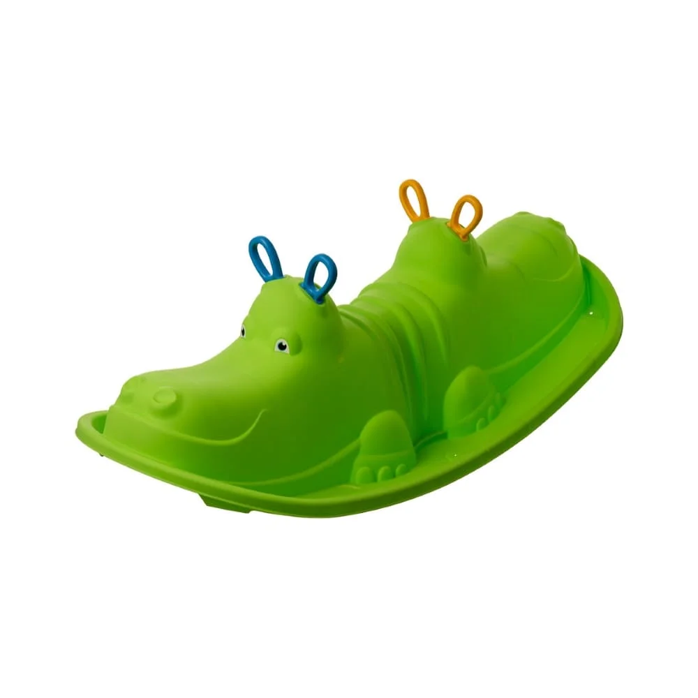 Starplay Hippo Rocker for Children's, Indoor & Outdoor Rocker for Kids, Toddler's Seesaw - Green