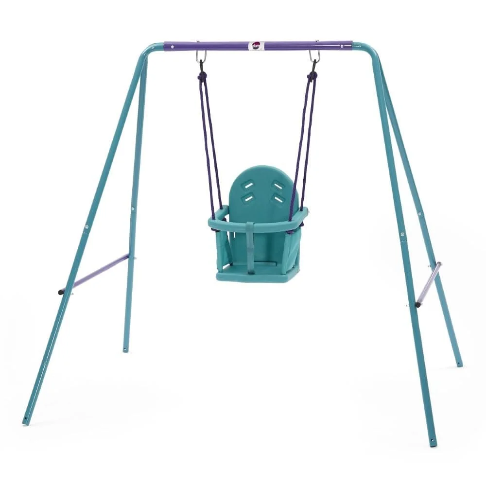 Plum® Metal 2-in-1 Swing Set, Indoor & Outdoor Swing Set for Kids, Children's Swing