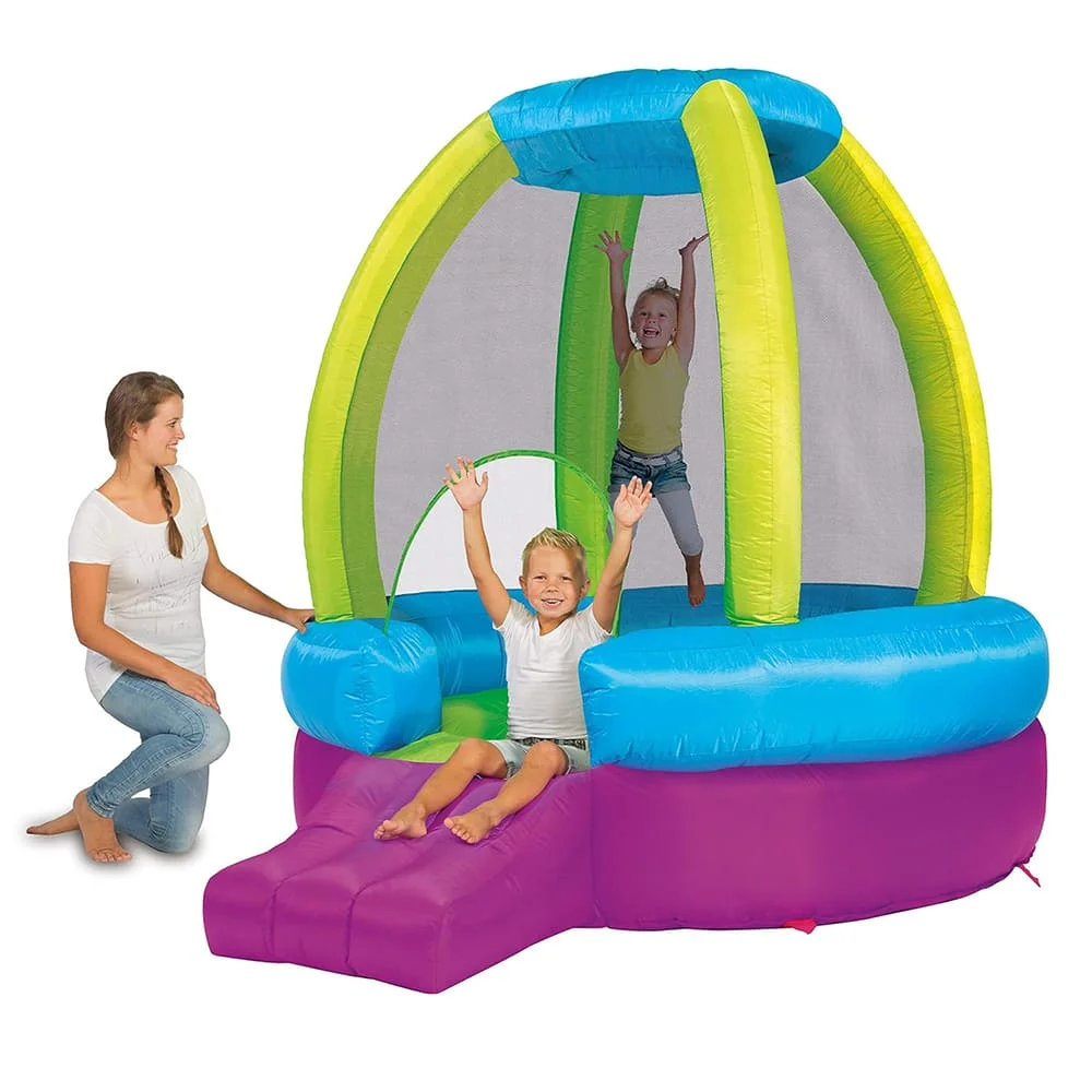 Plum® Rocket Bouncer with Inflator & Storage Bag, Indoor Bouncy Castle, Commercial Bounce House for Kids