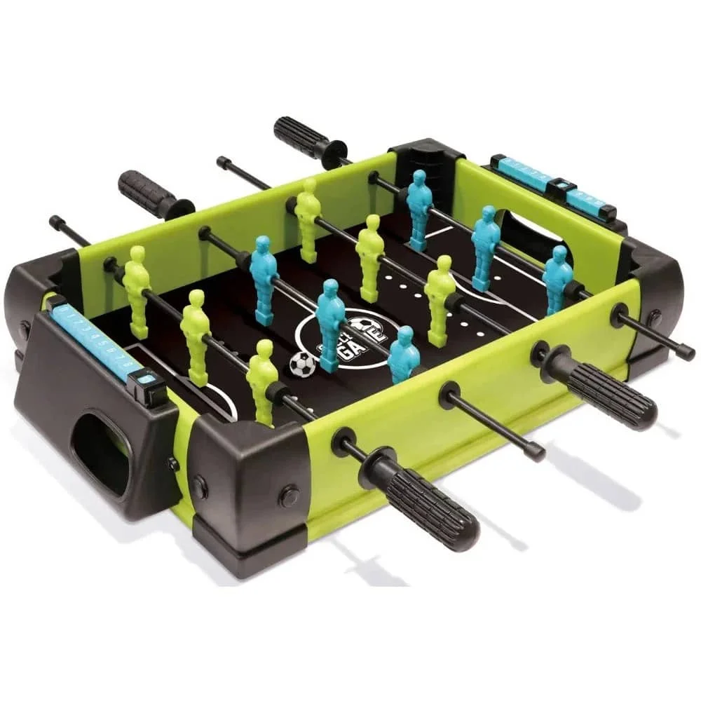 Innov8 Table Top Soccer Game, Portable Football Table with Green Playing Field, Compact Design, and Fun Indoor Gameplay