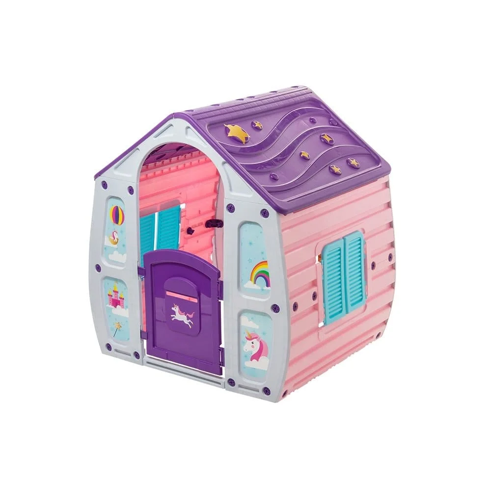 Starplay Unicorn Magical House, Indoor & Outdoor Playhouse for Kids, Roleplay Playhouse for Toddler