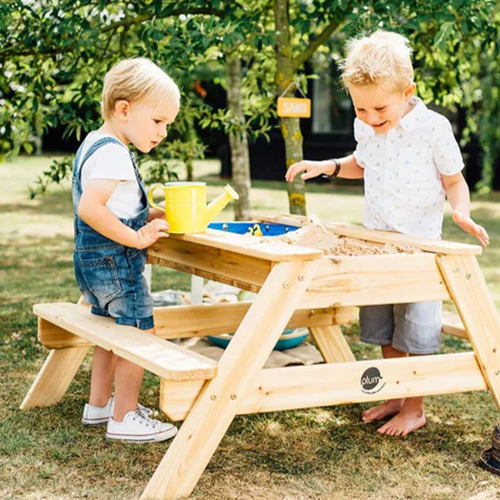 Outdoor Wooden Beachside Picnic Table for Kids