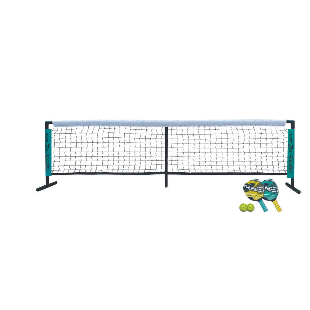 Innov8 Youth Pickleball Net Set, Outdoor Game with Premium Net, 2 Maple Wood Paddles, and Durable Balls for All Ages and Skill Levels