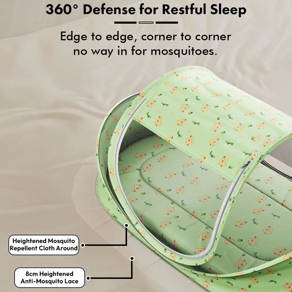 Baby bedding with mosquito net