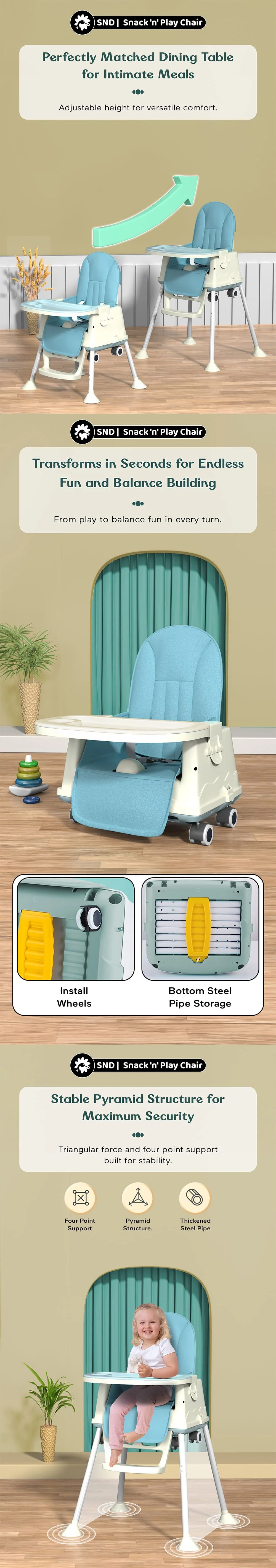 Multifunctional Baby High Chair
