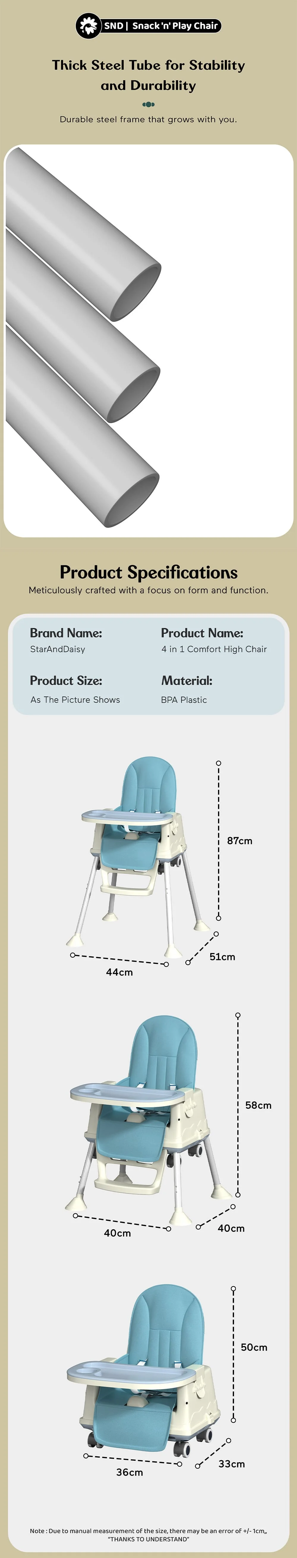 Adjustable Baby High Chair