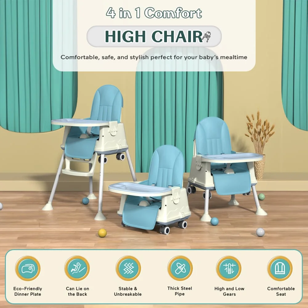 4-in-1 Baby High Chair