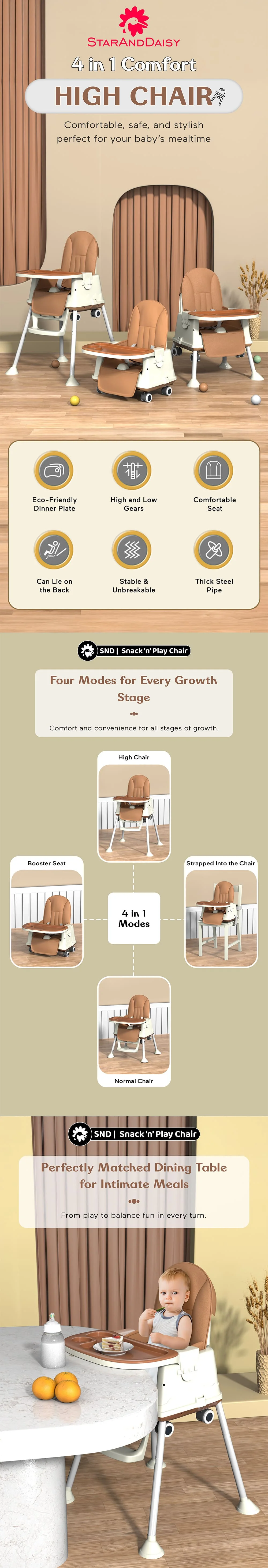Multifunctional Baby High chair