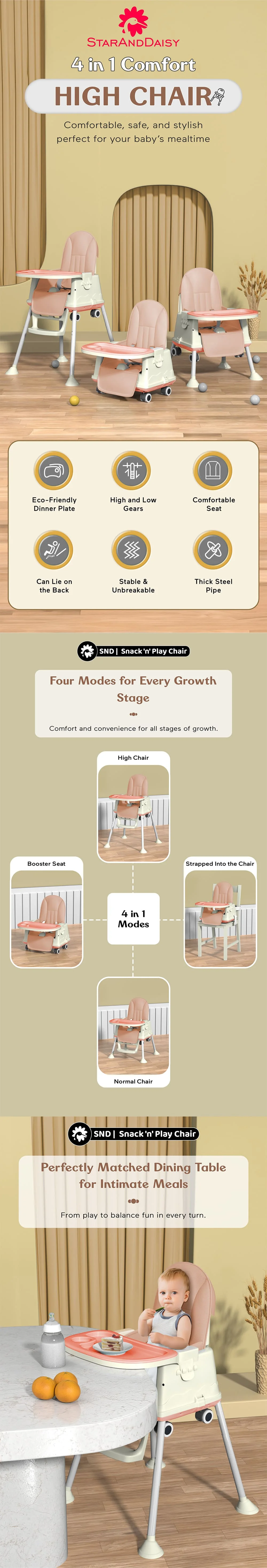 Multifunctional Baby High chair