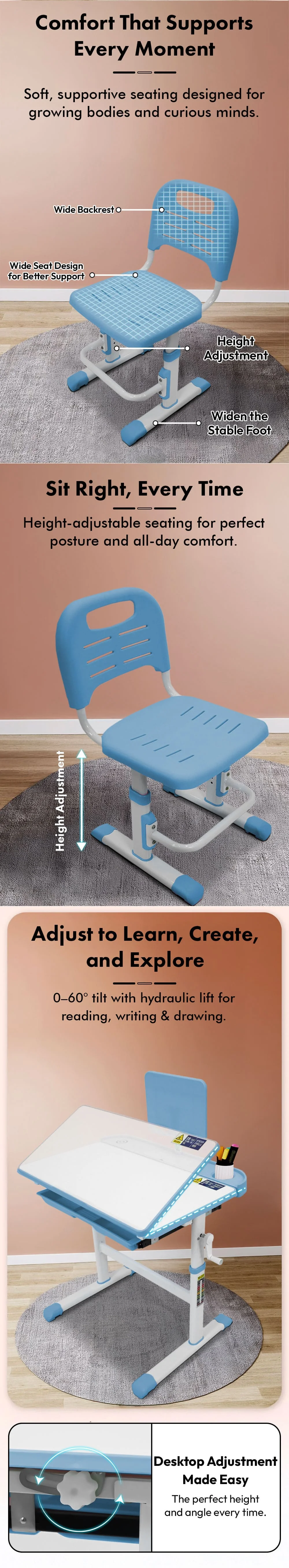 Study Table with large Storage Area