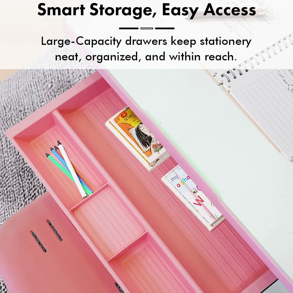 Study table for kids with chair and drawer