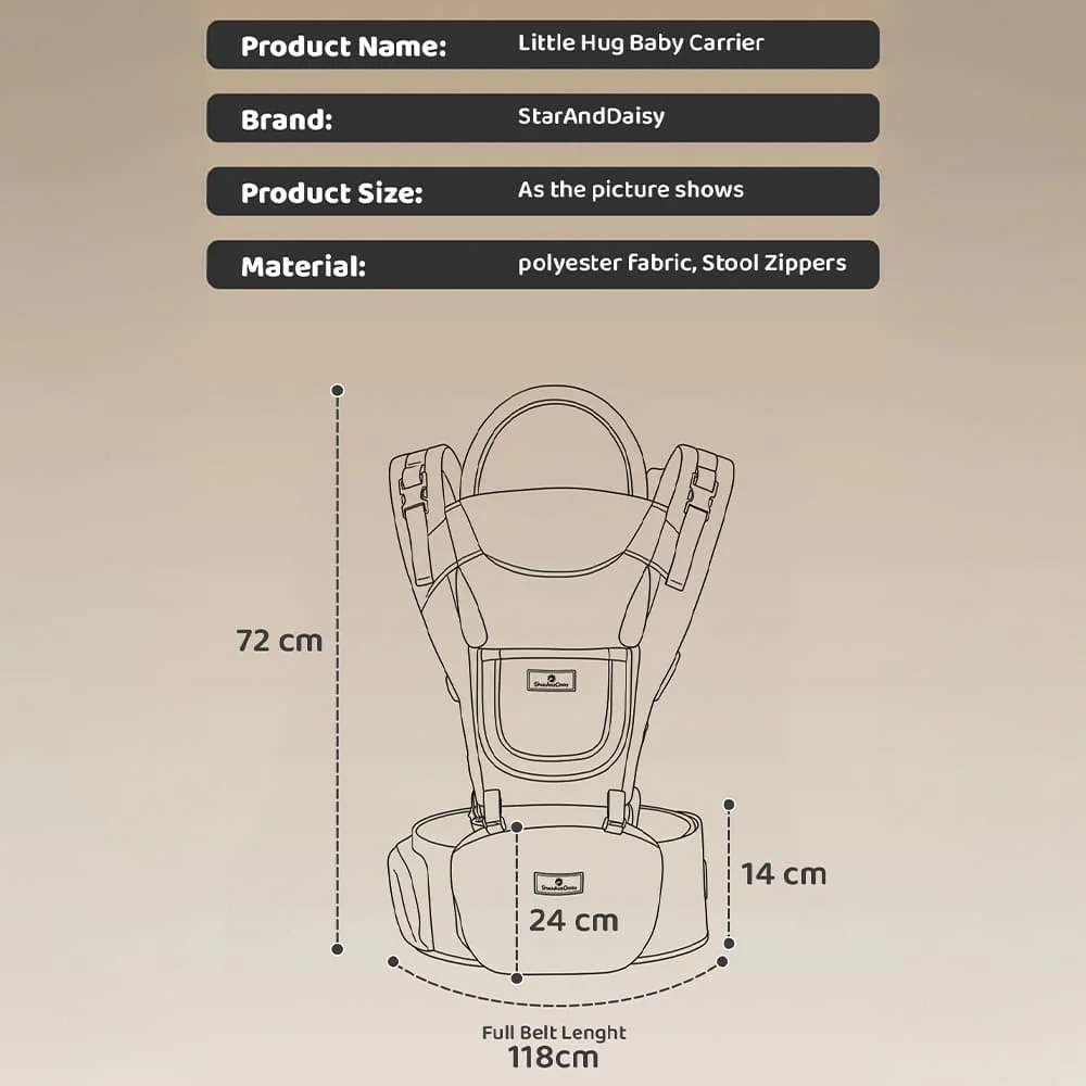 little hug baby carrier grey