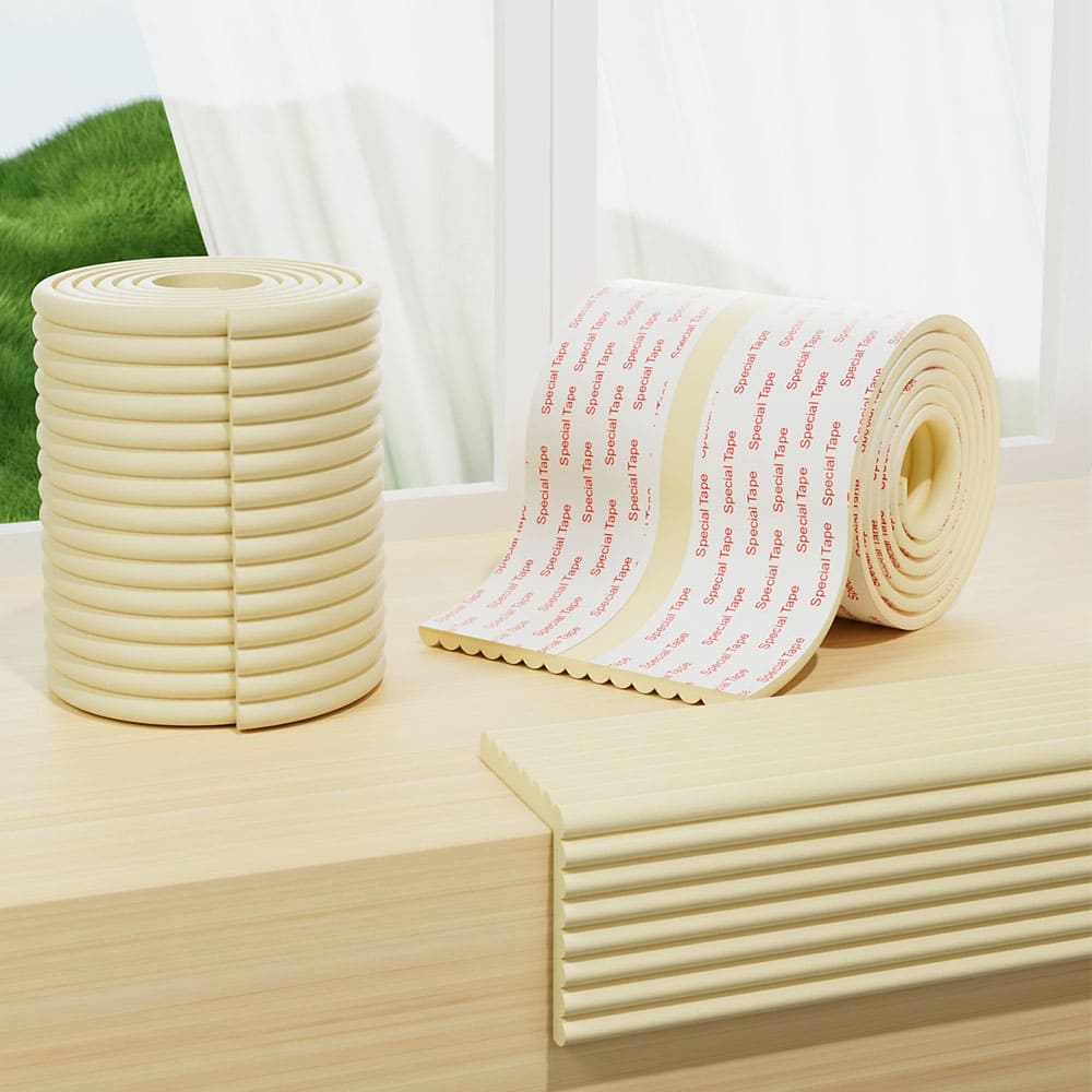 StarAndDaisy Baby Proofing Corner Edge Guard, Foam Edge Protectors for Child Safety, Edge Guards for Home - White
