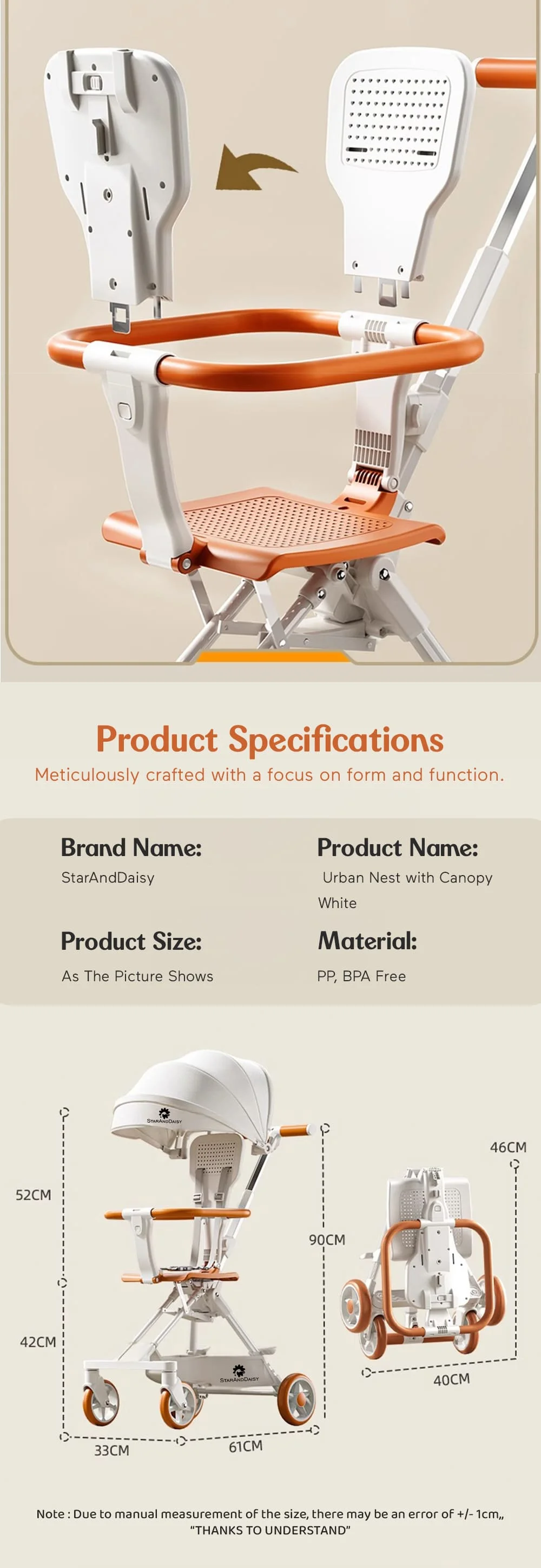 Specification of Baby Stroller
