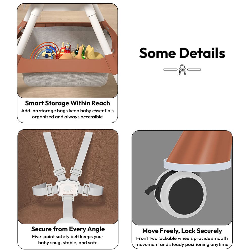 Multi-Functional Baby High Chair Booster Seat